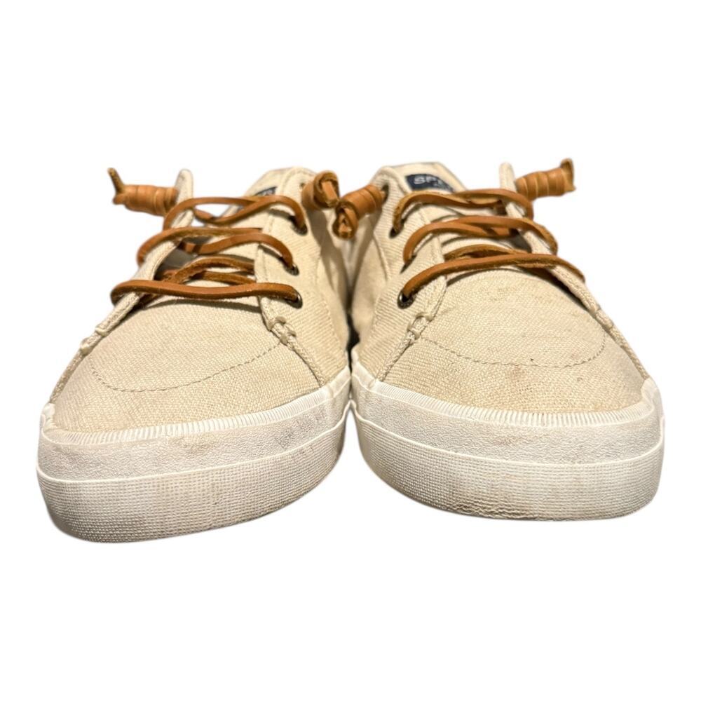 Sperry Top Sider Women’s Crest Vibe Linen Sneakers Boat Memory Foam Size 9.5 M - Picture 3 of 9